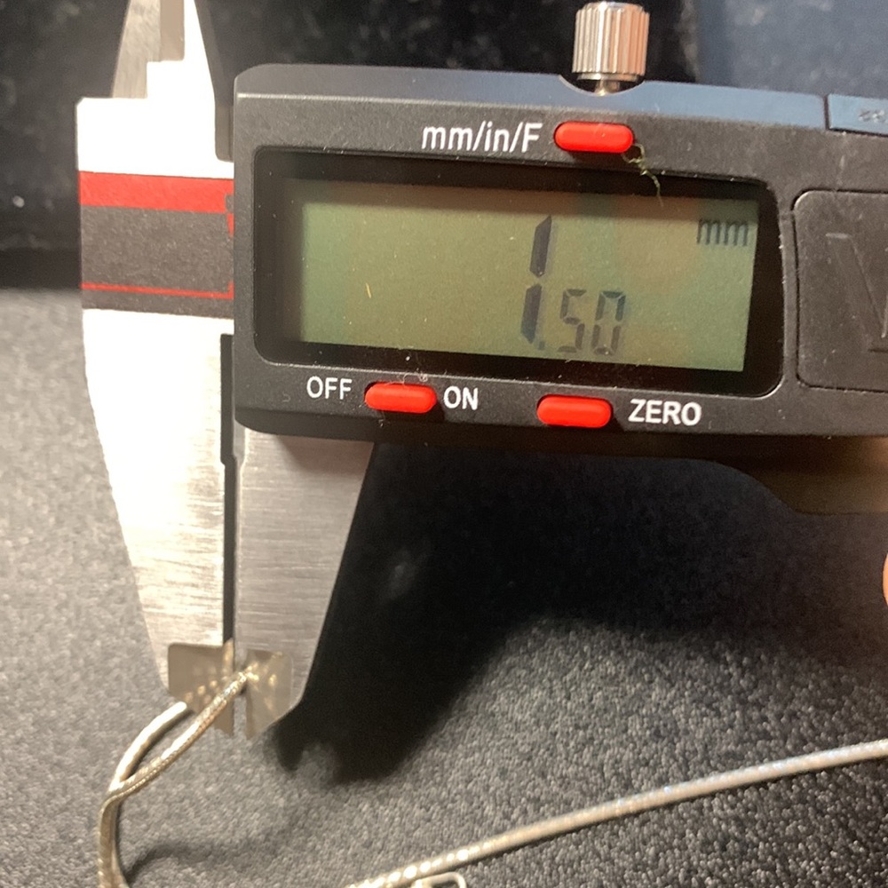 Solid Snake Chain. Sterling Silver 18in Italy . L… - image 6